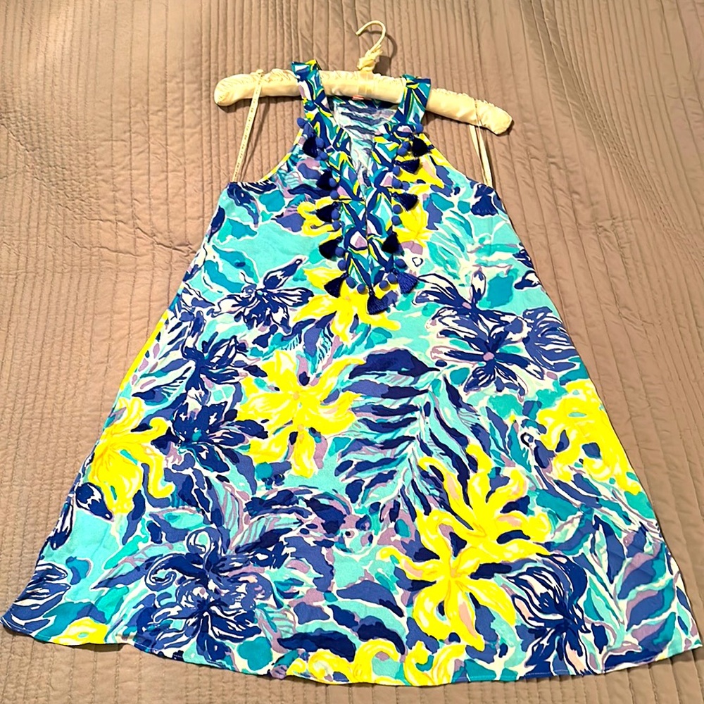 ACHELLE SWING DRESS IN INDIGO YLANG YLANG LOVE ENGINEERED DRESS